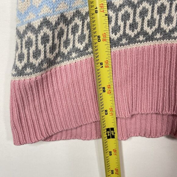 Pastel Mock Neck Knit Sweater Y2K Cottagecore Soft Girl Retro Cozy Pullover - Picture 11 of 11